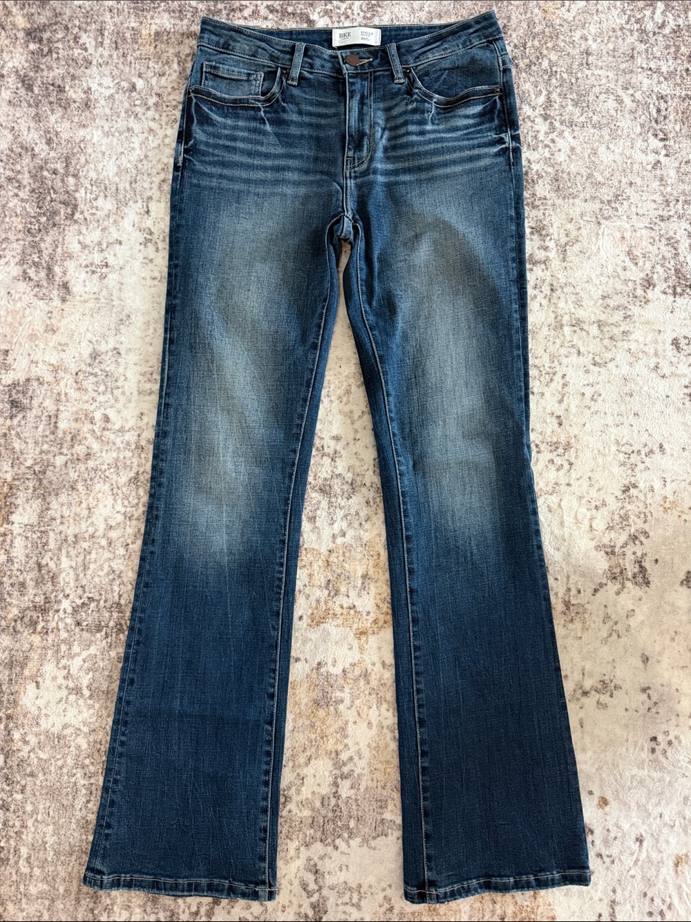 BKE Women's Dark Blue Boot Cut Jeans 28L
